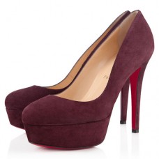 Christian Louboutin Bianca 120mm platformschoenen in pruimkleur