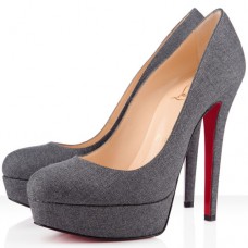 Christian Louboutin Bianca 140mm platformschoenen lichtgrijs