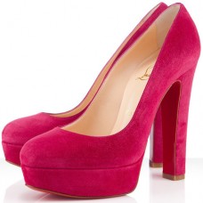 Christian Louboutin Bianca 140mm Platforms Rose Parijs