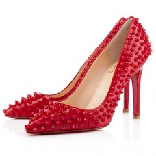 Christian Louboutin Pigalle Spikes 100mm Pumps Rose Parijs Christian Louboutin Pigalle Spikes 100mm Pumps Rose Parijs