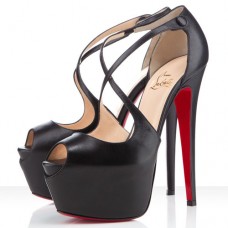 Christian Louboutin Exagona 160mm sandalen zwart