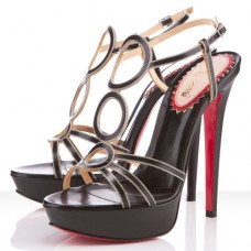Christian Louboutin TroisRonds 140mm sandalen zwart