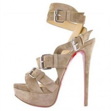 Christian Louboutin Toutenkaboucle 140mm sandalen naakt