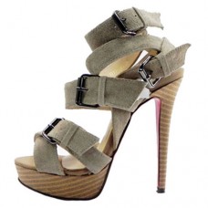 Christian Louboutin Toutenkaboucle 140 mm sandalen taupe Christian Louboutin Toutenkaboucle 140 mm sandalen taupe