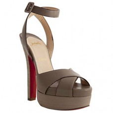 Christian Louboutin Vivaeva 160mm sandalen in taupe