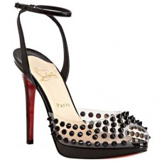 Christian Louboutin Jeannette Spiked 120mm Sandalen Zwart Christian Louboutin Jeannette Spiked 120mm Sandalen Zwart