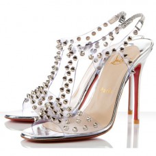 Christian Louboutin J-Lissimo 100mm sandalen zilver Christian Louboutin J-Lissimo 100mm sandalen zilver