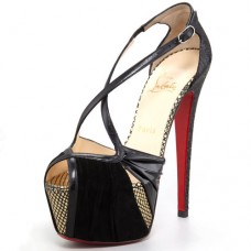 Christian Louboutin Divinoche 160mm sandalen zwart