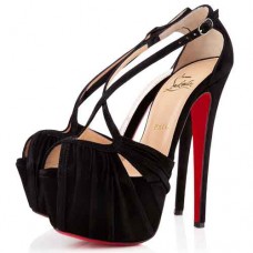 Christian Louboutin Divinoche 160mm sandalen zwart