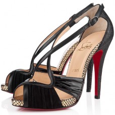 Christian Louboutin Divinoche 120mm sandalen zwart Christian Louboutin Divinoche 120mm sandalen zwart