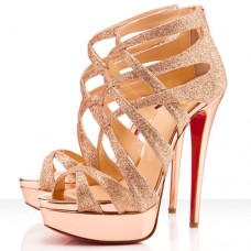 Christian Louboutin Balota 140mm sandalen in nude