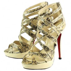 Christian Louboutin Balota 140mm sandalen met pythonprint