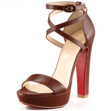 Christian Louboutin Summerissima 140mm sandalen bruin Christian Louboutin Summerissima 140mm sandalen bruin