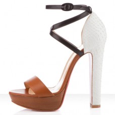Christian Louboutin Summerissima 140mm sandalen bruin