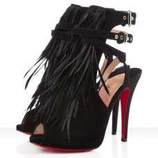 Christian Louboutin Single Ita 120mm Sandalen Zwart Christian Louboutin Single Ita 120mm Sandalen Zwart