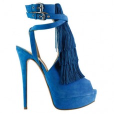 Christian Louboutin Change Of The Guard 140mm sandalen blauw Christian Louboutin Change Of The Guard 140mm sandalen blauw