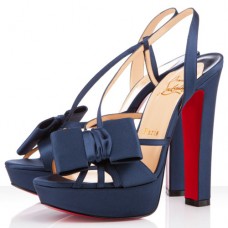 Christian Louboutin Disconoeud 140mm sandalen in marineblauw Christian Louboutin Disconoeud 140mm sandalen in marineblauw