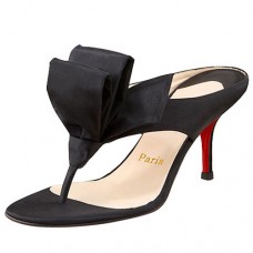 Christian Louboutin Tulp Thong 80mm Sandalen Zwart