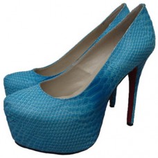 Christian Louboutin Daffodile 160mm platformschoenen in blauw