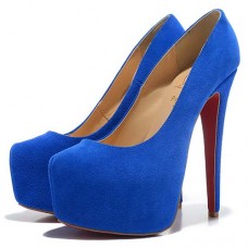 Christian Louboutin Daffodile 160mm platformschoenen in blauw