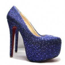 Christian Louboutin Daffodile 160mm platformschoenen in blauw
