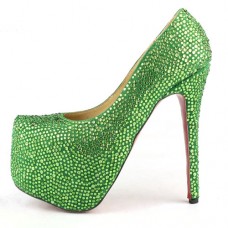 Christian Louboutin Daffodile 160mm platformschoenen groen