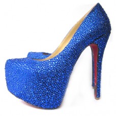 Christian Louboutin Daffodile 160mm platformschoenen in blauw