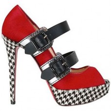 Christian Louboutin Bikiki 140mm Mary Jane pumps rood Christian Louboutin Bikiki 140mm Mary Jane pumps rood