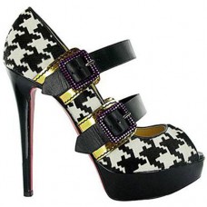 Christian Louboutin Bikiki 140mm Mary Jane pumps zwart Christian Louboutin Bikiki 140mm Mary Jane pumps zwart