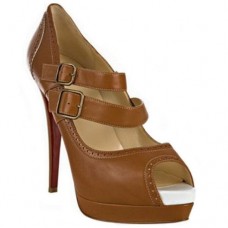 Christian Louboutin Luly 140mm Mary Jane pumps bruin
