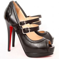 Christian Louboutin Luly 140mm Mary Jane pumps zwart