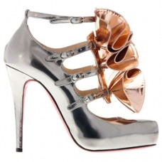 Christian Louboutin Dillian 120mm Mary Jane pumps zilver Christian Louboutin Dillian 120mm Mary Jane pumps zilver