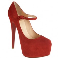 Christian Louboutin Lady Daf 160mm Mary Jane pumps rood