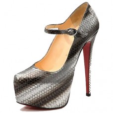 Christian Louboutin Lady Daf 160mm Mary Jane pumps grijs