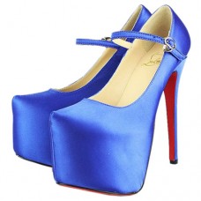 Christian Louboutin Lady Daf 160mm Mary Jane pumps blauw