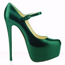 Christian Louboutin Lady Daf 160mm Mary Jane pumps groen