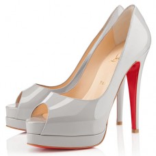 Christian Louboutin Altadama 140 mm Peep Toe Pumps Souris