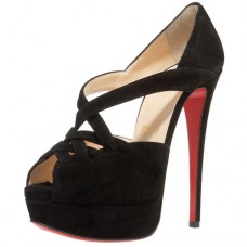 Christian Louboutin Lady Corset 140mm Peep Toe Pumps Zwart