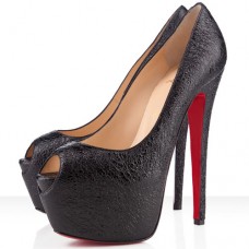 Christian Louboutin Highness 160mm Peep Toe Pumps Zwart