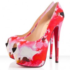 Christian Louboutin Highness 160mm Peep Toe Pumps Roze