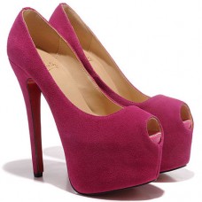 Christian Louboutin Highness 160mm Peep Toe Pumps Roze