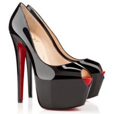 Christian Louboutin Highness 160mm Peep Toe Pumps Zwart