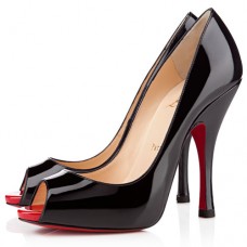 Christian Louboutin Maryl 120mm Peep Toe Pumps Zwart Christian Louboutin Maryl 120mm Peep Toe Pumps Zwart