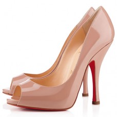 Christian Louboutin Maryl 120mm Peep Toe Pumps Nude