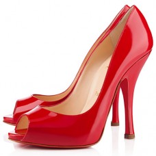 Christian Louboutin Maryl 120mm Peep Toe Pumps Rood Christian Louboutin Maryl 120mm Peep Toe Pumps Rood