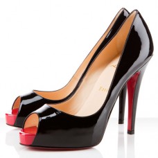 Christian Louboutin Very Prive 120mm Peep Toe Pumps Zwart
