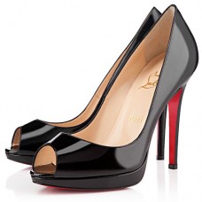 Christian Louboutin Yolanda Spikes 120mm Peep Toe Pumps Zwart Christian Louboutin Yolanda Spikes 120mm Peep Toe Pumps Zwart