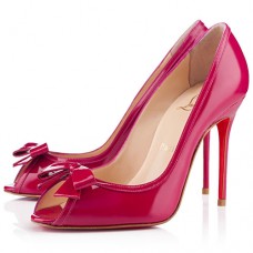 Christian Louboutin Milady 100mm Peep Toe Pumps Roze Christian Louboutin Milady 100mm Peep Toe Pumps Roze