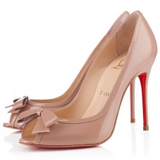 Christian Louboutin Milady 100mm Peep Toe Pumps Nude Christian Louboutin Milady 100mm Peep Toe Pumps Nude