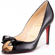 Christian Louboutin Milady 80mm Peep Toe Pumps Zwart Christian Louboutin Milady 80mm Peep Toe Pumps Zwart